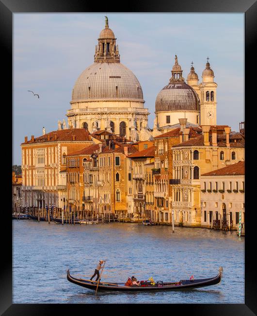 View from Ponte dell'Accademia in Venice Framed Print by Chris Dorney