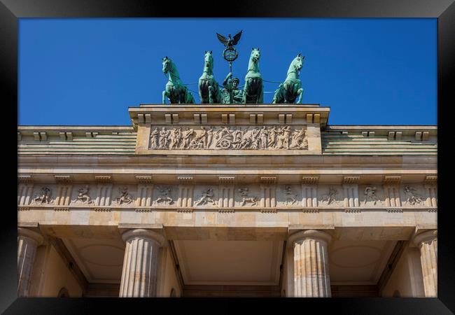 Brandenburg Gate in Berlin Framed Print by Chris Dorney