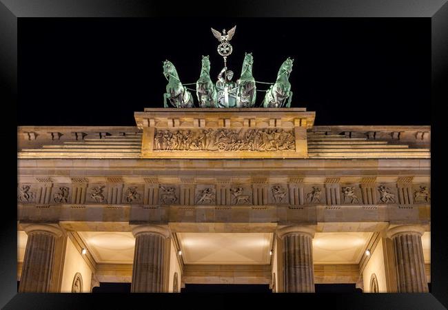 The Brandenburg Gate in Berlin Framed Print by Chris Dorney