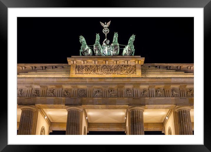 The Brandenburg Gate in Berlin Framed Mounted Print by Chris Dorney