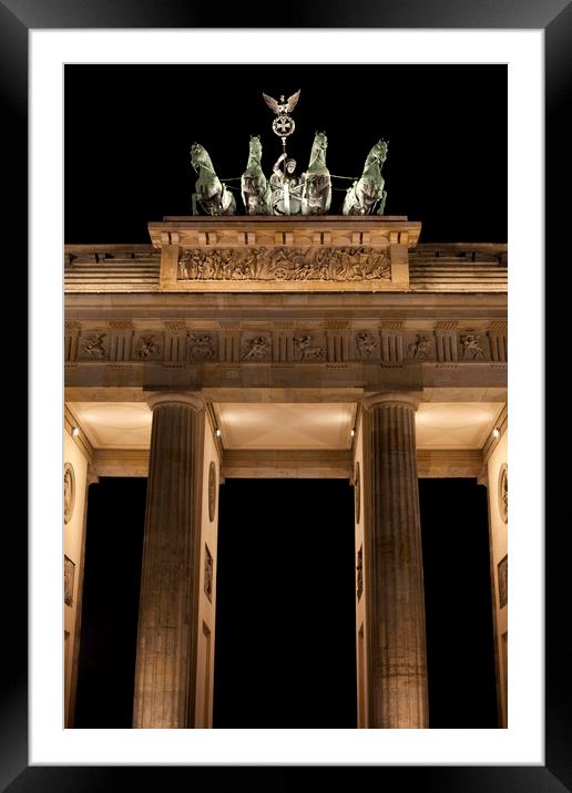 The Brandenburg Gate in Berlin Framed Mounted Print by Chris Dorney