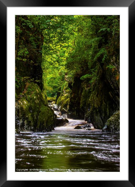 The Fairy Glen in Betws-y-Coed, Wales Framed Mounted Print by Chris Dorney