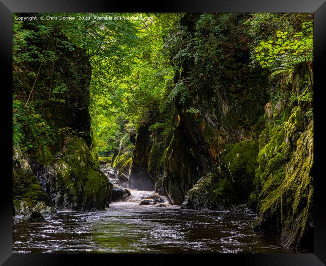 The Fairy Glen in Betws-Y-Coed, Wales Framed Print by Chris Dorney