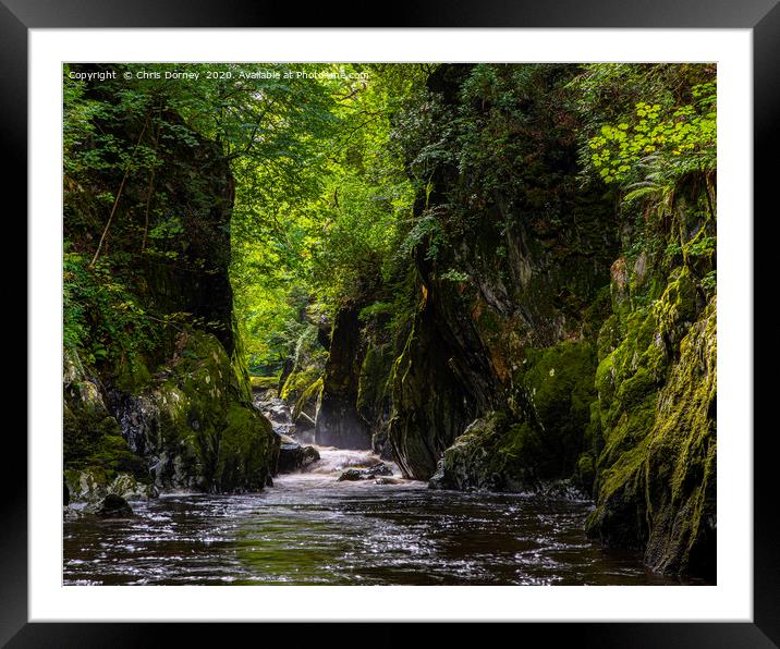 The Fairy Glen in Betws-Y-Coed, Wales Framed Mounted Print by Chris Dorney