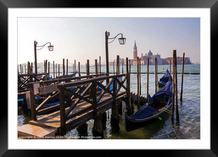 Venice in Italy Framed Mounted Print by Chris Dorney