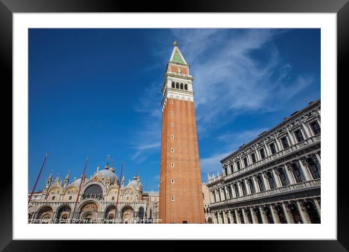 Piazza San Marco in Venice Framed Mounted Print by Chris Dorney
