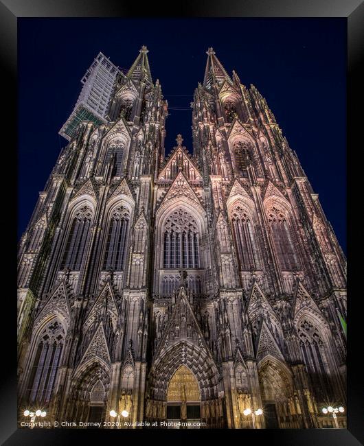 Cologne Cathedral in Germany Framed Print by Chris Dorney