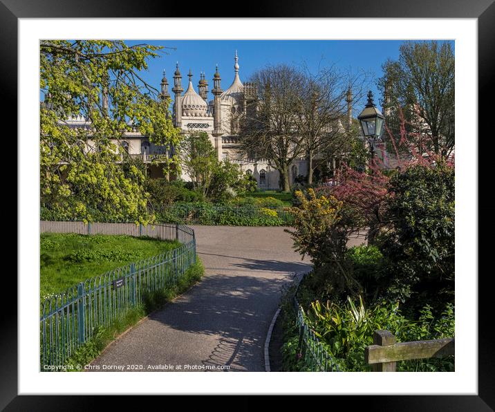 Royal Pavilion in Brighton Framed Mounted Print by Chris Dorney