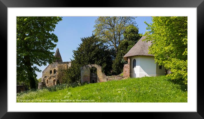 Panorama of Battle Abbey in East Sussex Framed Mounted Print by Chris Dorney
