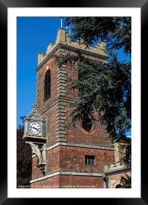 St. Peters Church in Colchester Framed Mounted Print by Chris Dorney