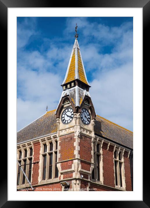 Wareham Town Hall in Dorset Framed Mounted Print by Chris Dorney