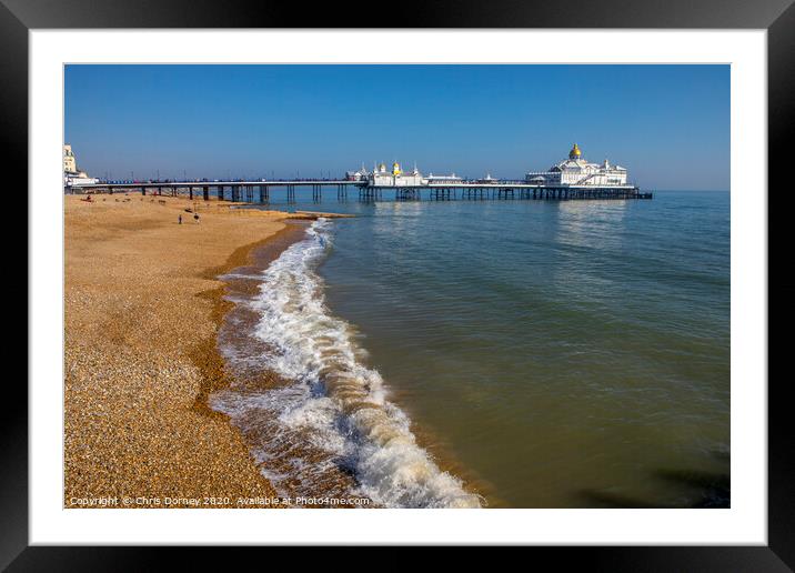 Eastbourne Pier in Sussex Framed Mounted Print by Chris Dorney