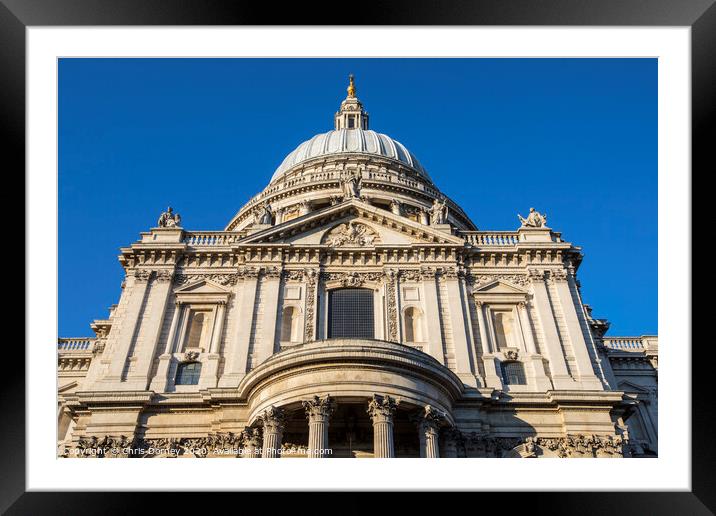 St. Pauls Cathedral in London Framed Mounted Print by Chris Dorney