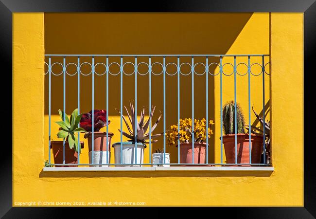 Beautiful Balcony in Spain Framed Print by Chris Dorney