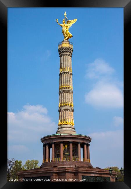Berlin Victory Column Framed Print by Chris Dorney