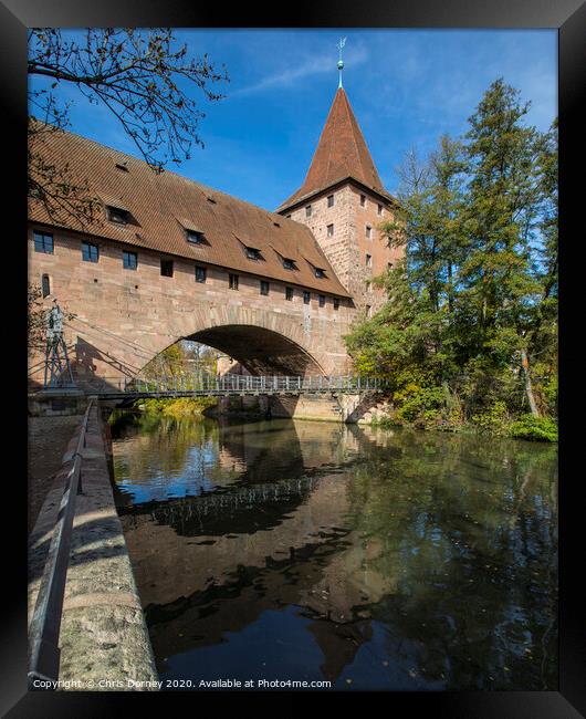 Old Town in Nuremberg Framed Print by Chris Dorney