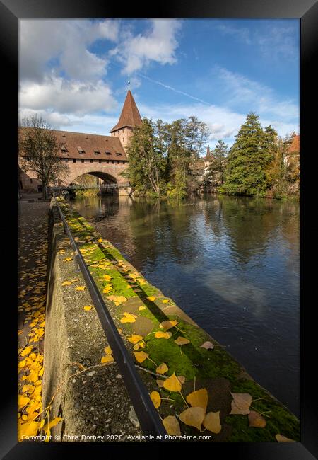 Old Town in Nuremberg Framed Print by Chris Dorney