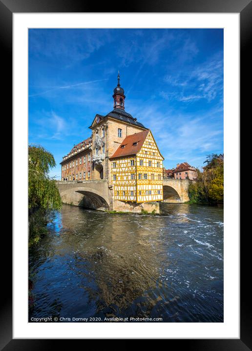 Altes Rathaus in Bamberg Framed Mounted Print by Chris Dorney