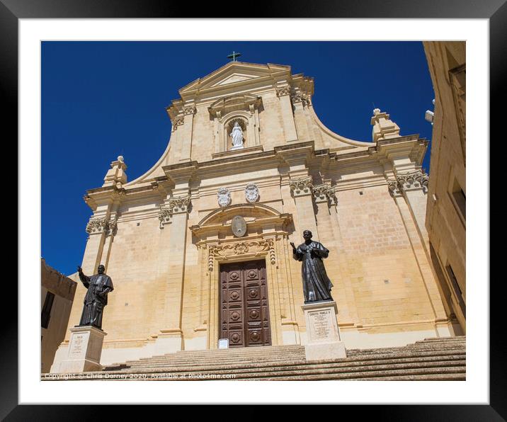 Cathedral of the Assumption in Gozo Framed Mounted Print by Chris Dorney