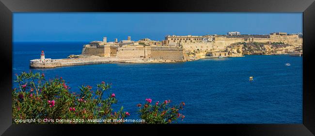 Fort Ricasoli in Malta Framed Print by Chris Dorney