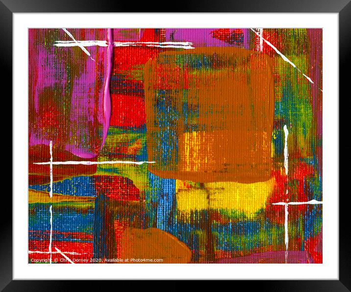 Abstract Art Background Framed Mounted Print by Chris Dorney