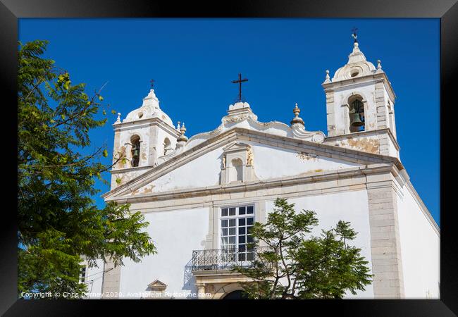 Church of Santa Maria in Lagos Portugal Framed Print by Chris Dorney