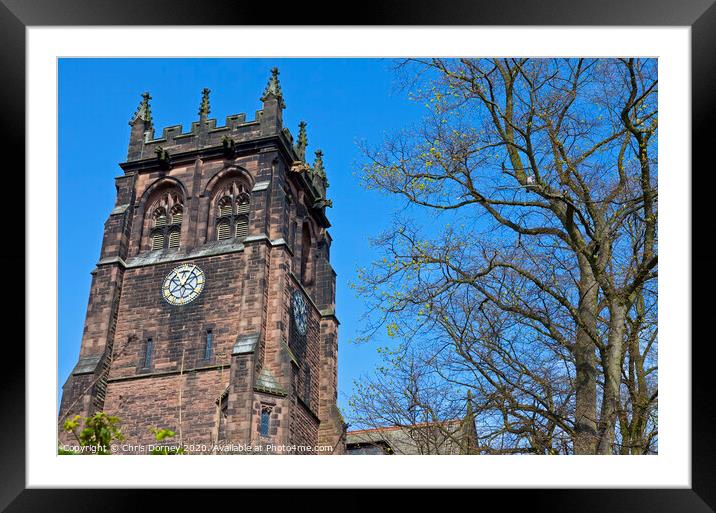 St. Peter's Church in Woolton, Liverpool Framed Mounted Print by Chris Dorney