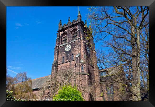 St. Peter's Church in Woolton, Liverpool Framed Print by Chris Dorney