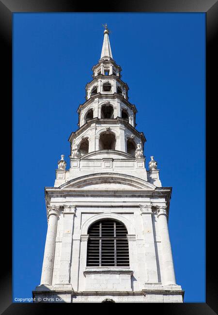 Saint Bride's Church in London Framed Print by Chris Dorney