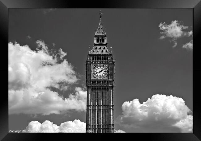 Big Ben in London Framed Print by Chris Dorney