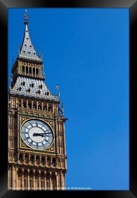 Big Ben in London Framed Print by Chris Dorney