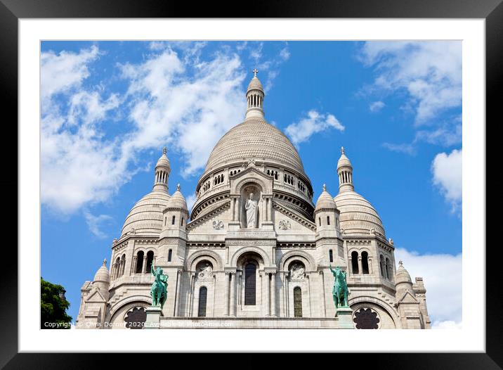 Sacre Coeur in Paris Framed Mounted Print by Chris Dorney