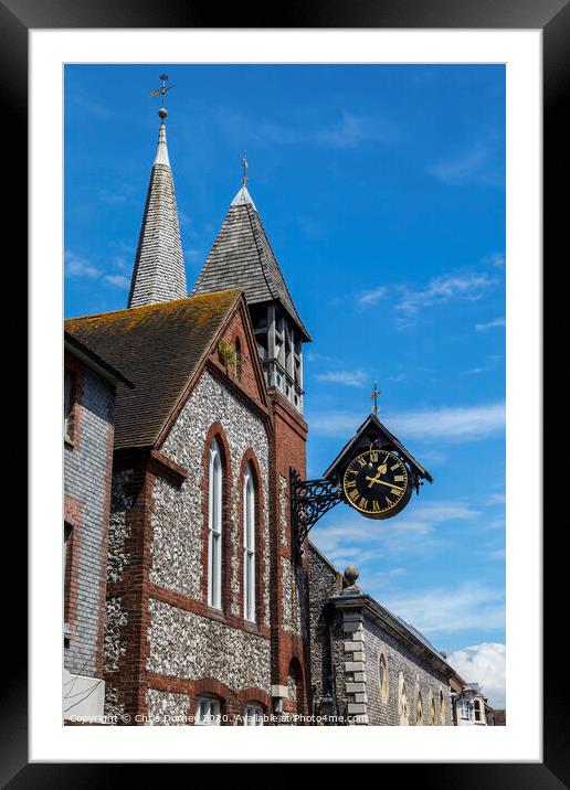 St. Michael-in-Lewes in East Sussex Framed Mounted Print by Chris Dorney