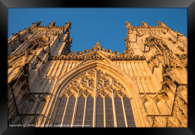 York Minster in York Framed Print by Chris Dorney