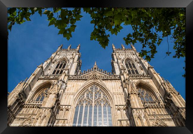 York Minster in York Framed Print by Chris Dorney