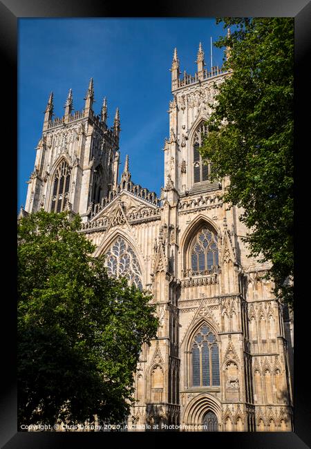 York Minster in York Framed Print by Chris Dorney