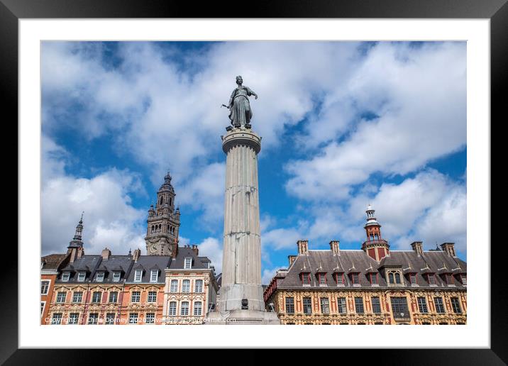 Grand Place in Lille Framed Mounted Print by Chris Dorney