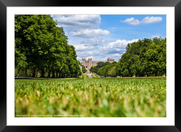 Windsor Castle Framed Mounted Print by Chris Dorney