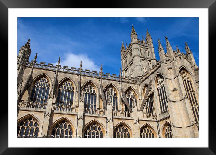 Bath Abbey in Somerset Framed Mounted Print by Chris Dorney