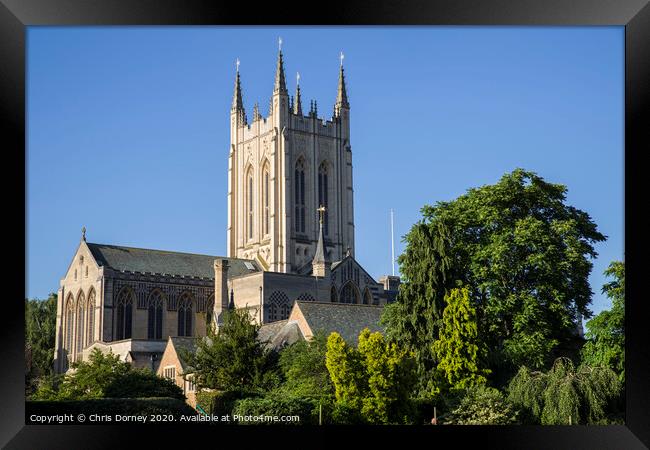 St. Edmundsbury Cathedral in Bury St. Edmunds Framed Print by Chris Dorney