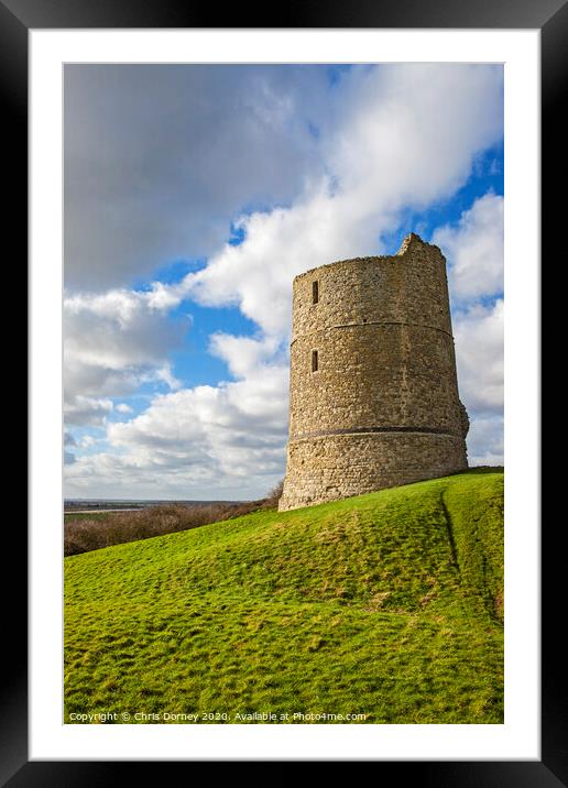 Hadleigh Castle in Essex Framed Mounted Print by Chris Dorney