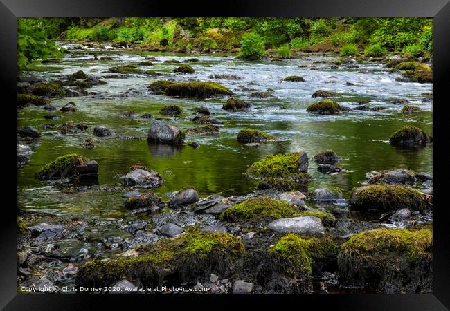 River Rothay in Ambleside Framed Print by Chris Dorney