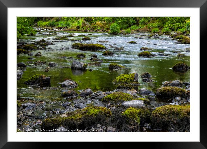 River Rothay in Ambleside Framed Mounted Print by Chris Dorney