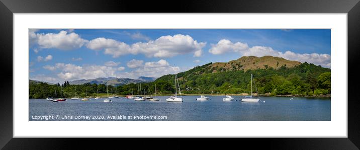 Lake Windermere in the British Lake District Framed Mounted Print by Chris Dorney