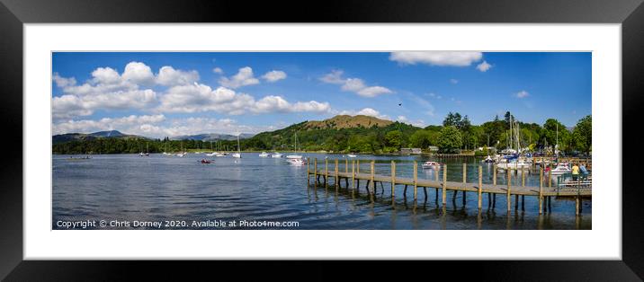 Lake Windermere in the British Lake District Framed Mounted Print by Chris Dorney