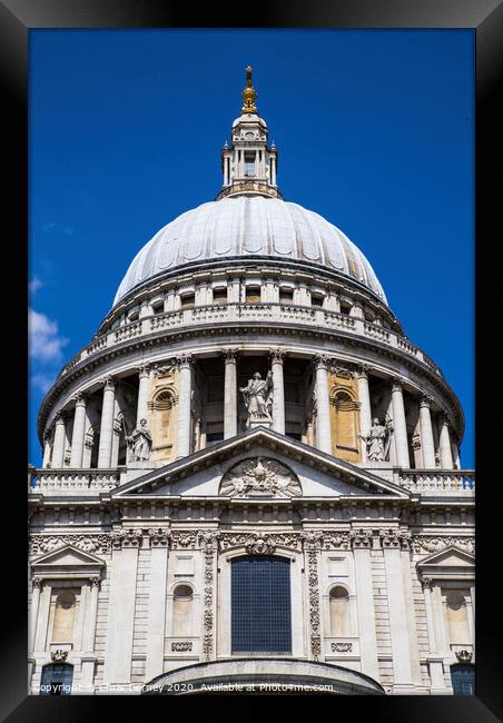 St. Pauls Cathedral in London Framed Print by Chris Dorney