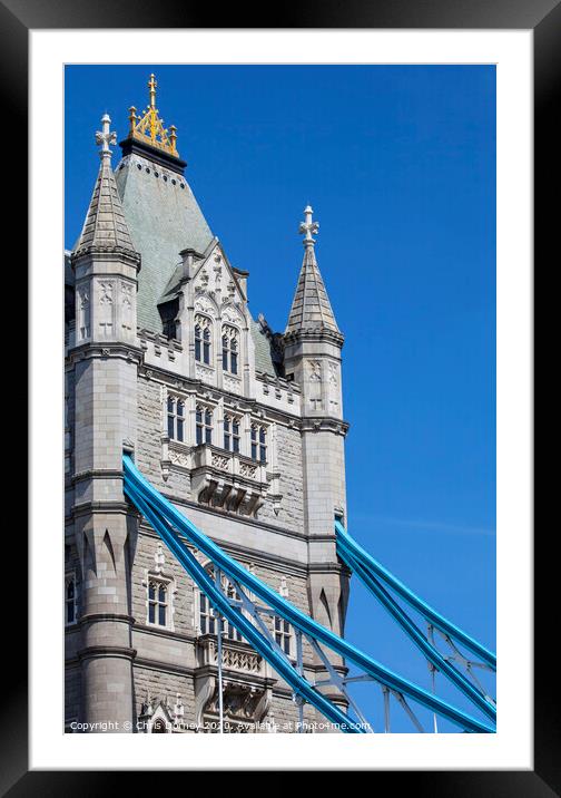 Tower Bridge in London Framed Mounted Print by Chris Dorney