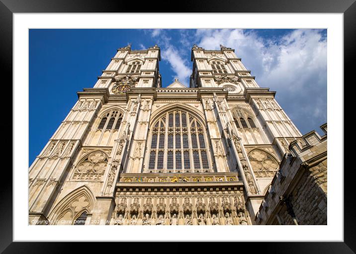 Westminster Abbey in London Framed Mounted Print by Chris Dorney