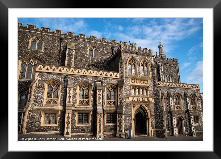 Norwich Guildhall Framed Mounted Print by Chris Dorney