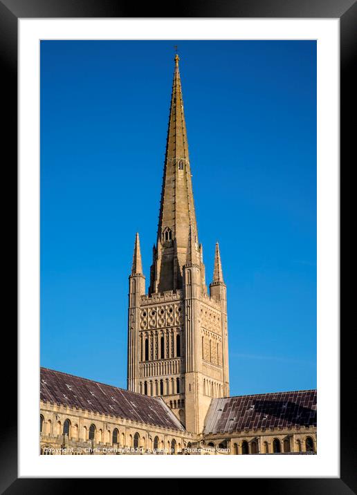 Norwich Cathedral Framed Mounted Print by Chris Dorney